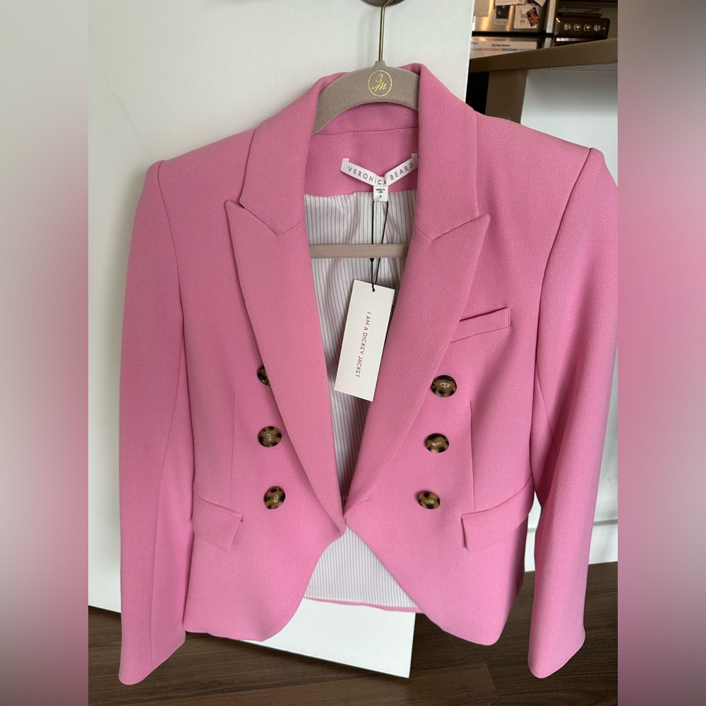 Veronica Beard Miller Dickey Jacket - Pink - NWT